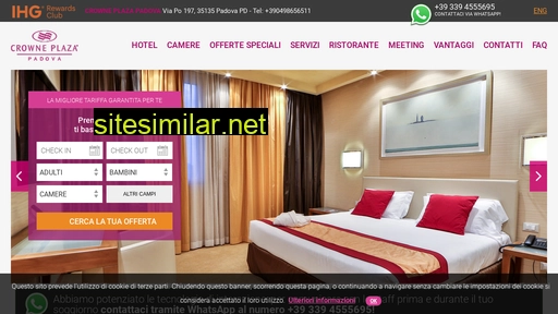hotelcrowneplazapadova.com alternative sites