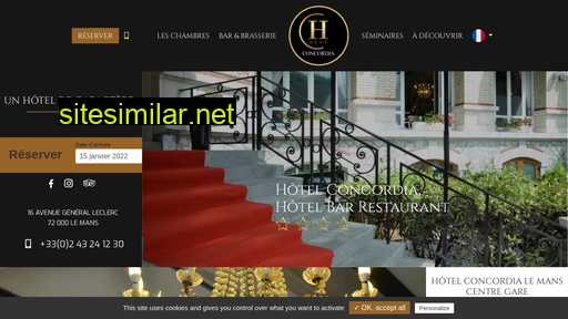 hotel-concordia-lemans.com alternative sites