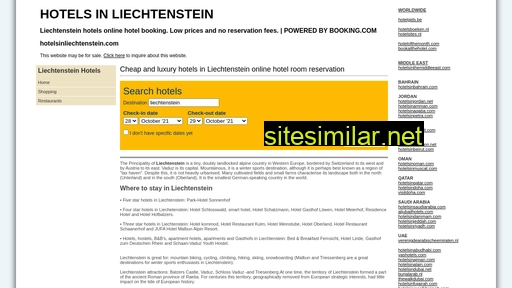 hotelsinliechtenstein.com alternative sites