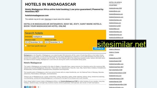hotelsinmadagascar.com alternative sites
