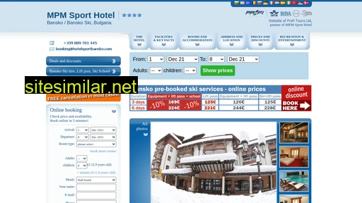 hotelsportbansko.com alternative sites