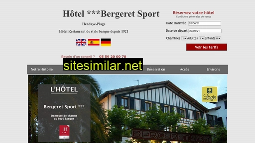 Hotel-bergeret-sport similar sites