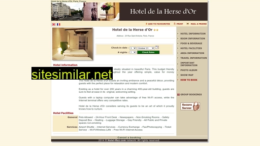 hotel-de-la-herse-dor-paris.com alternative sites
