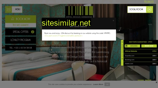 hotelsorbonne.com alternative sites