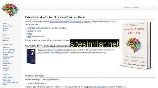 How-emotions-are-made similar sites