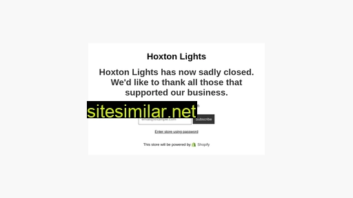 hoxtonlights.com alternative sites