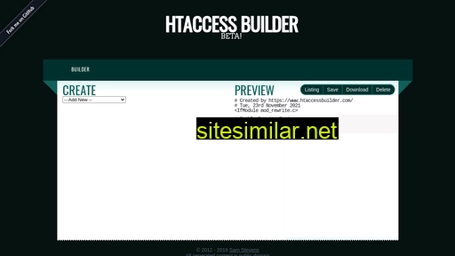 Htaccessbuilder similar sites