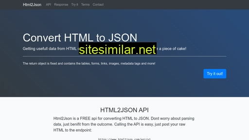 html2json.com alternative sites