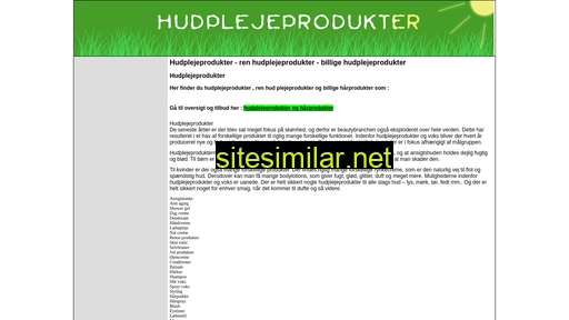 hudplejeprodukter.com alternative sites