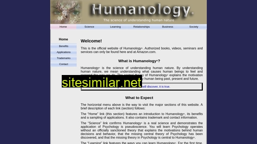 Humanology similar sites