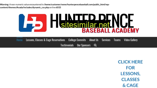 hunterpencebaseball.com alternative sites