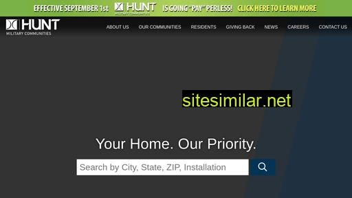 huntmilitarycommunities.com alternative sites