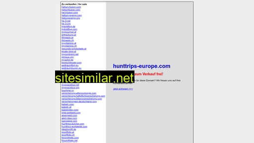 Hunttrips-europe similar sites