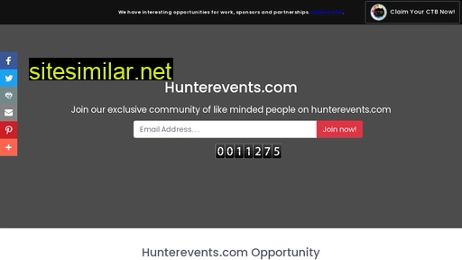 hunterevents.com alternative sites