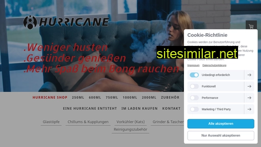 hurricane-bong.com alternative sites
