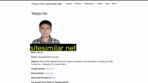 huyaoyu.com alternative sites