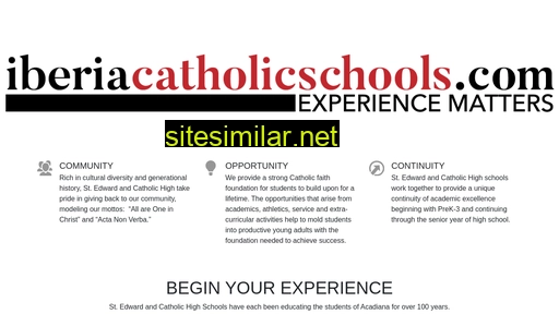 Iberiacatholicschools similar sites