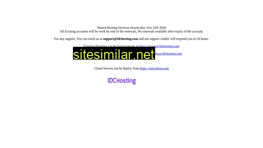 idchosting.com alternative sites