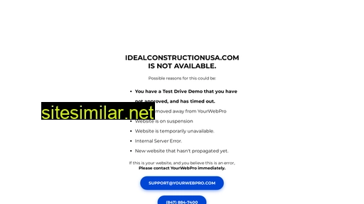 idealconstructionusa.com alternative sites