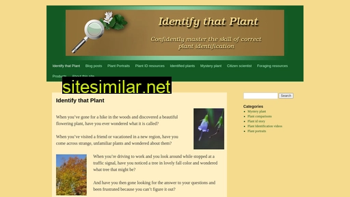 identifythatplant.com alternative sites