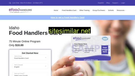 Idfoodhandlers similar sites