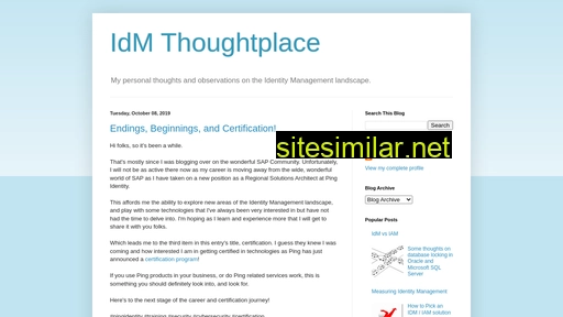 Idm-thoughtplace similar sites