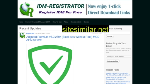 Idmregistrator similar sites