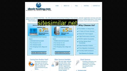 Idweb-hosting similar sites