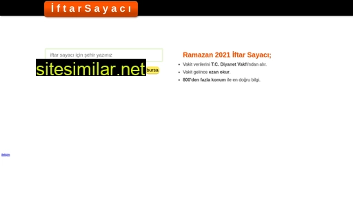 iftarsayaci.com alternative sites