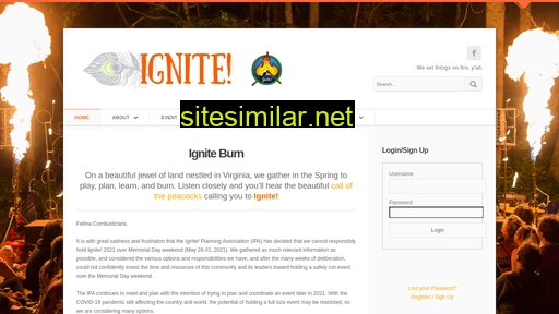 Ignite-burn similar sites