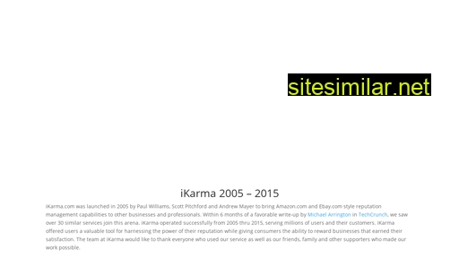 ikarma.com alternative sites