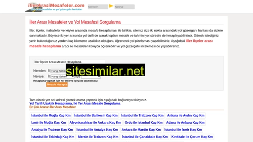 illerarasimesafeler.com alternative sites