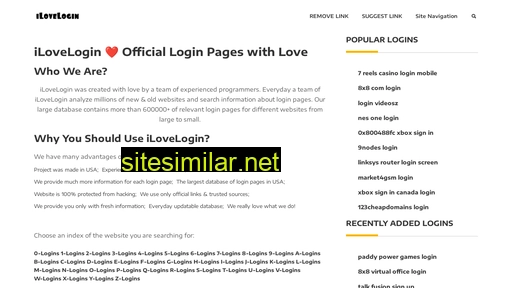 ilovelogin.com alternative sites