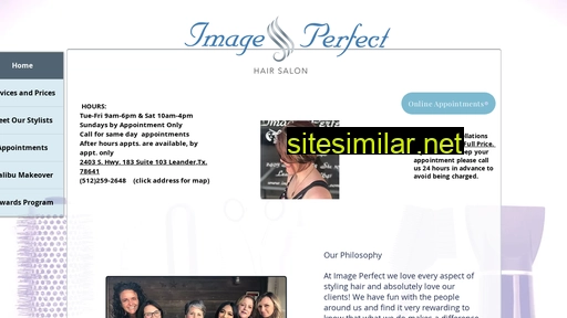 imageperfectsalon.com alternative sites