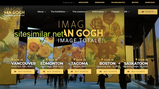 imagine-vangogh.com alternative sites