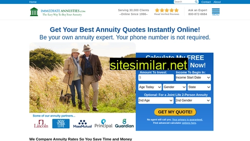 immediateannuities.com alternative sites