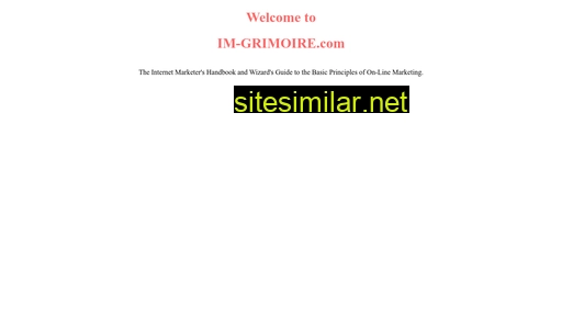 im-grimoire.com alternative sites