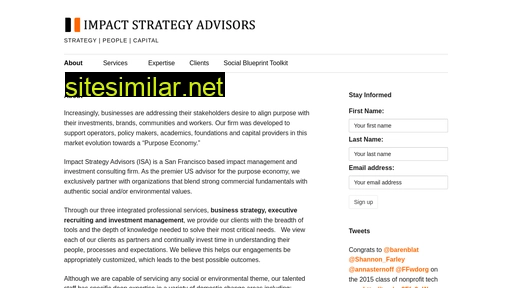 Impactstrategyadvisors similar sites