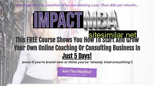 impactschoolmba.com alternative sites