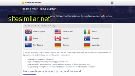 incomeaftertax.com alternative sites