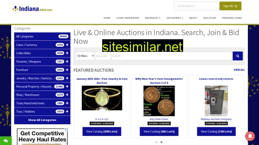 indiana.hibid.com alternative sites