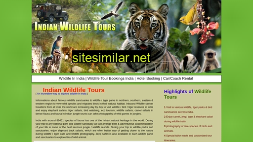 Indianwildlife-tours similar sites