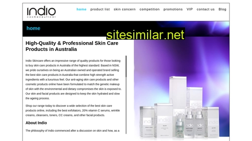 indio-skincare.com alternative sites