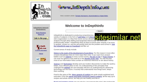indepthinfo.com alternative sites
