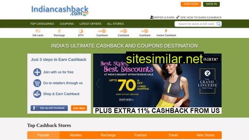 indiancashback.com alternative sites