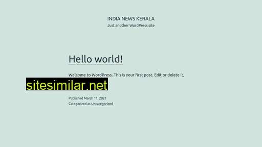 Indianewskerala similar sites