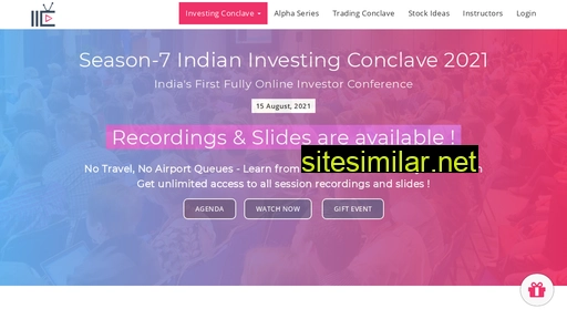 indianinvestingconclave.com alternative sites