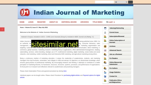 indianjournalofmarketing.com alternative sites
