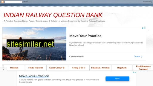 indianrailwayquestionbank.blogspot.com alternative sites