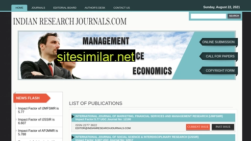 indianresearchjournals.com alternative sites